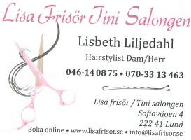 Vi klipper ditt hår efter dina önskemål! Vår frisör i Lund erbjuder damklippning, herrklippning, barnklippning, färgning, slingning och permanent.